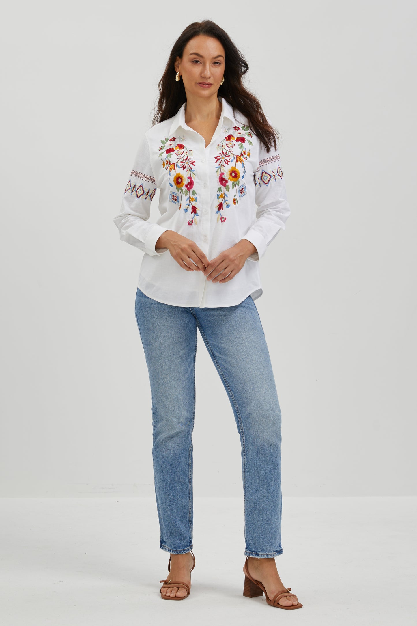 WILDFLOWER EMBROIDERED SHIRT