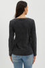MIDNIGHT FADE WASHED COTTON  TEE