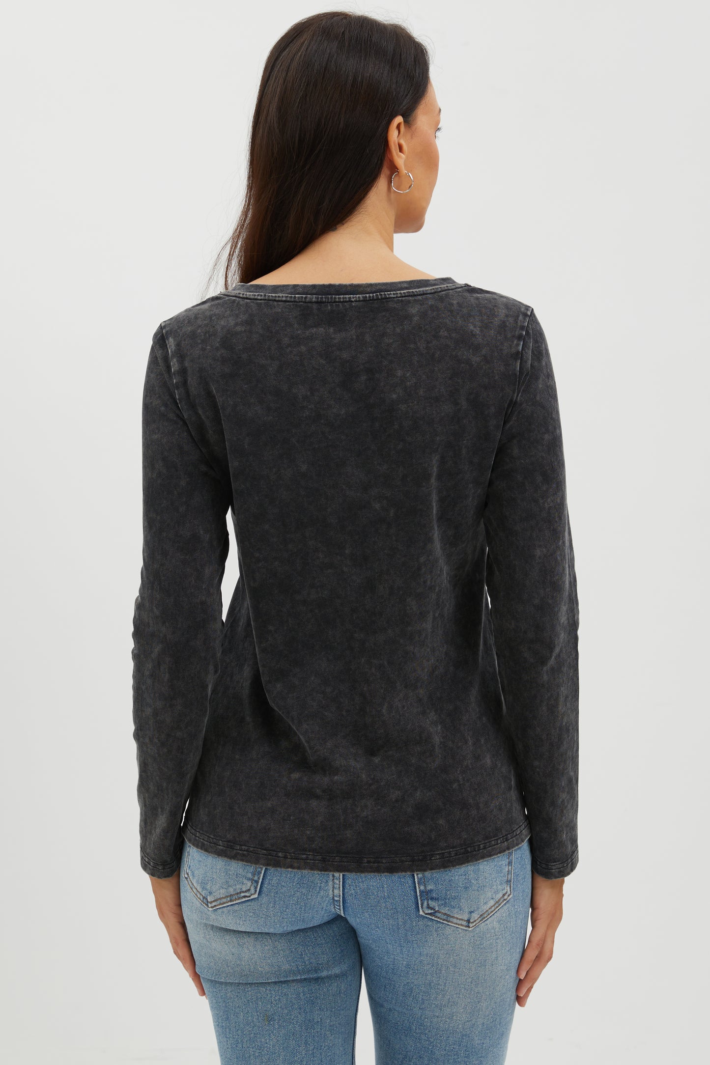 MIDNIGHT FADE WASHED COTTON  TEE