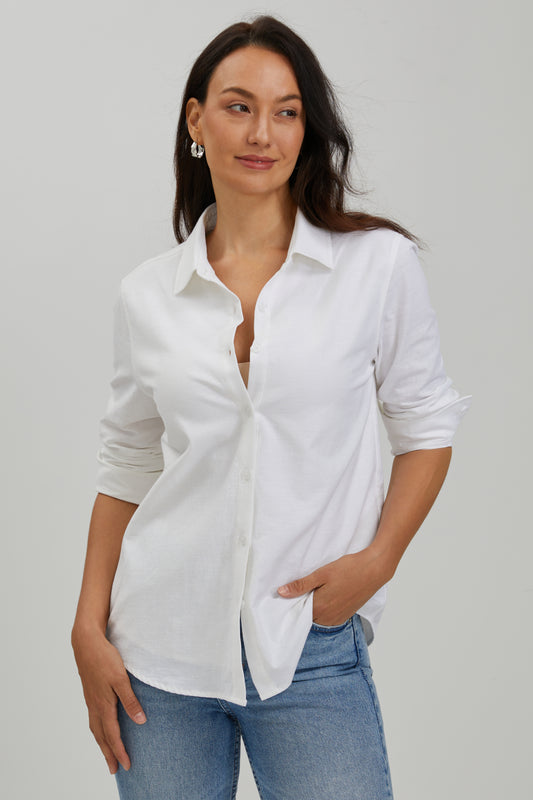 COTTON-LINEN SHIRT