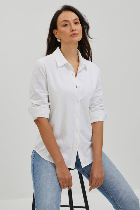 COTTON-LINEN SHIRT