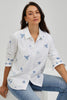 BLUE REVERIE EMBROIDERED SHIRT
