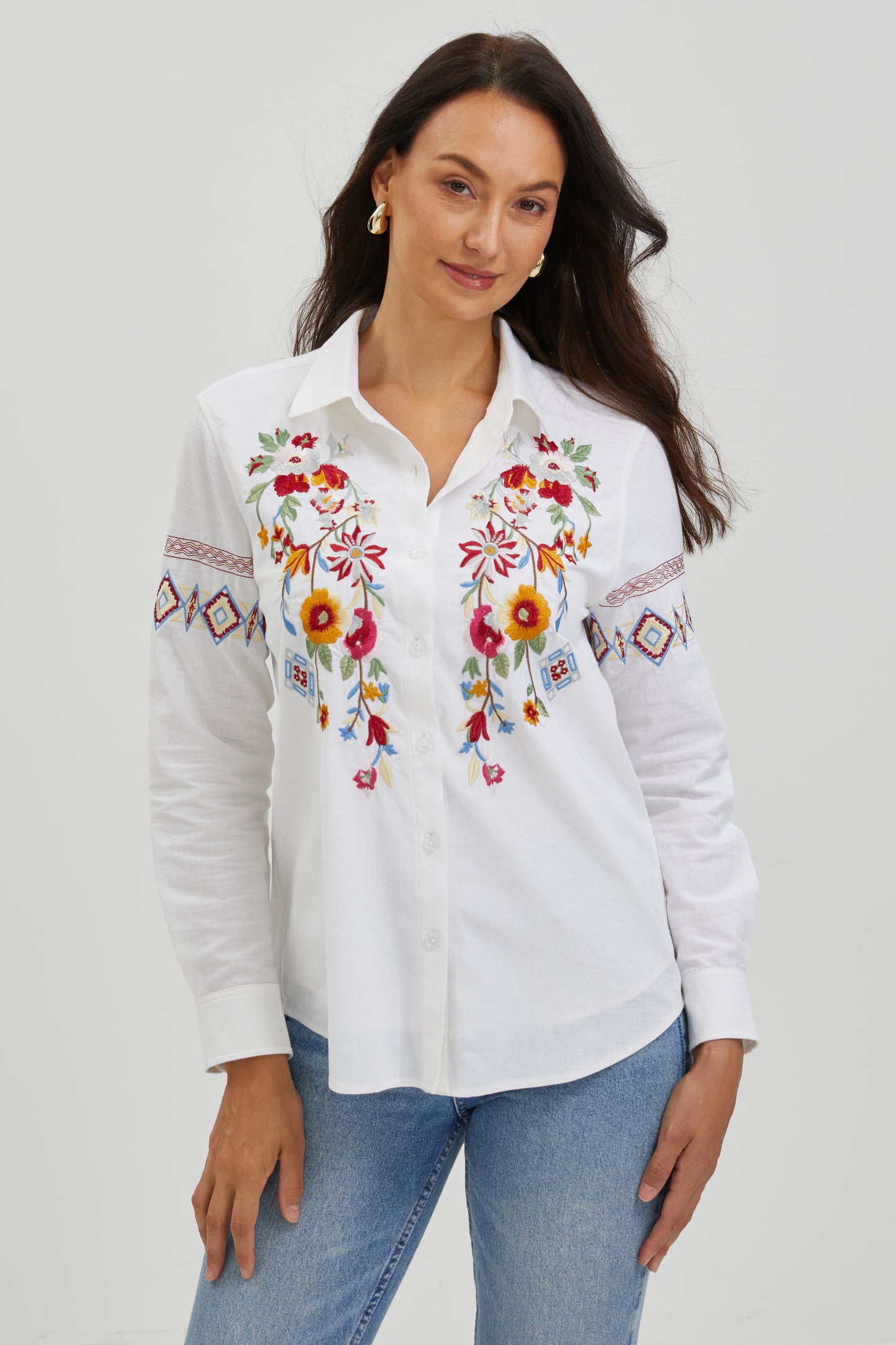 WILDFLOWER EMBROIDERED SHIRT