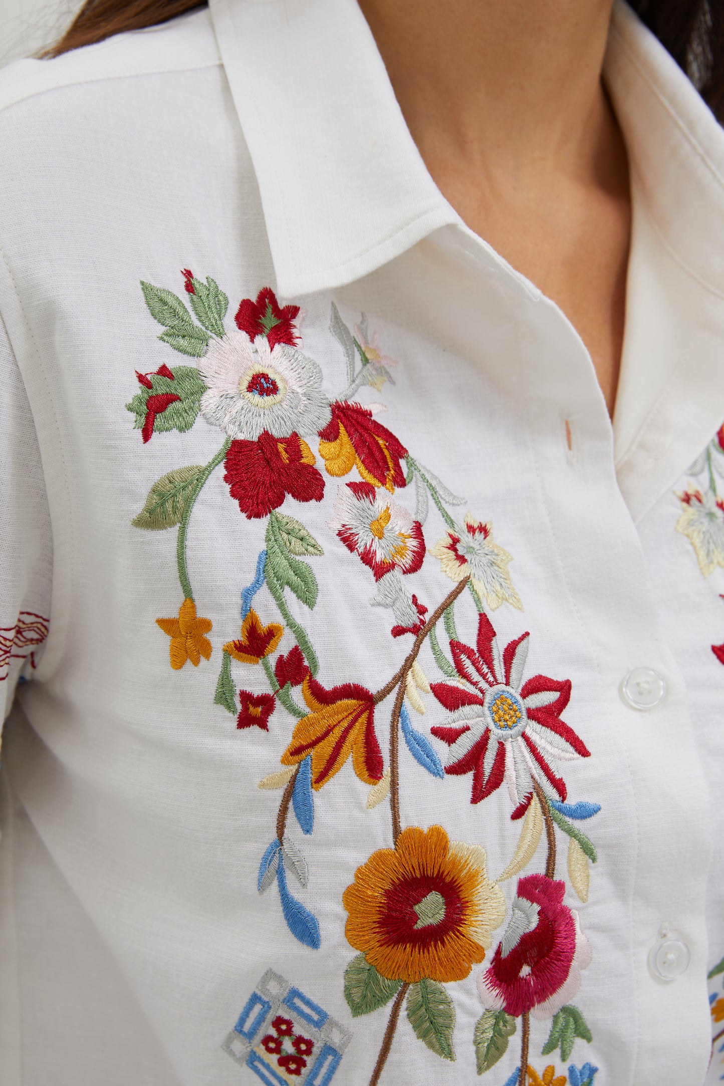 WILDFLOWER EMBROIDERED SHIRT
