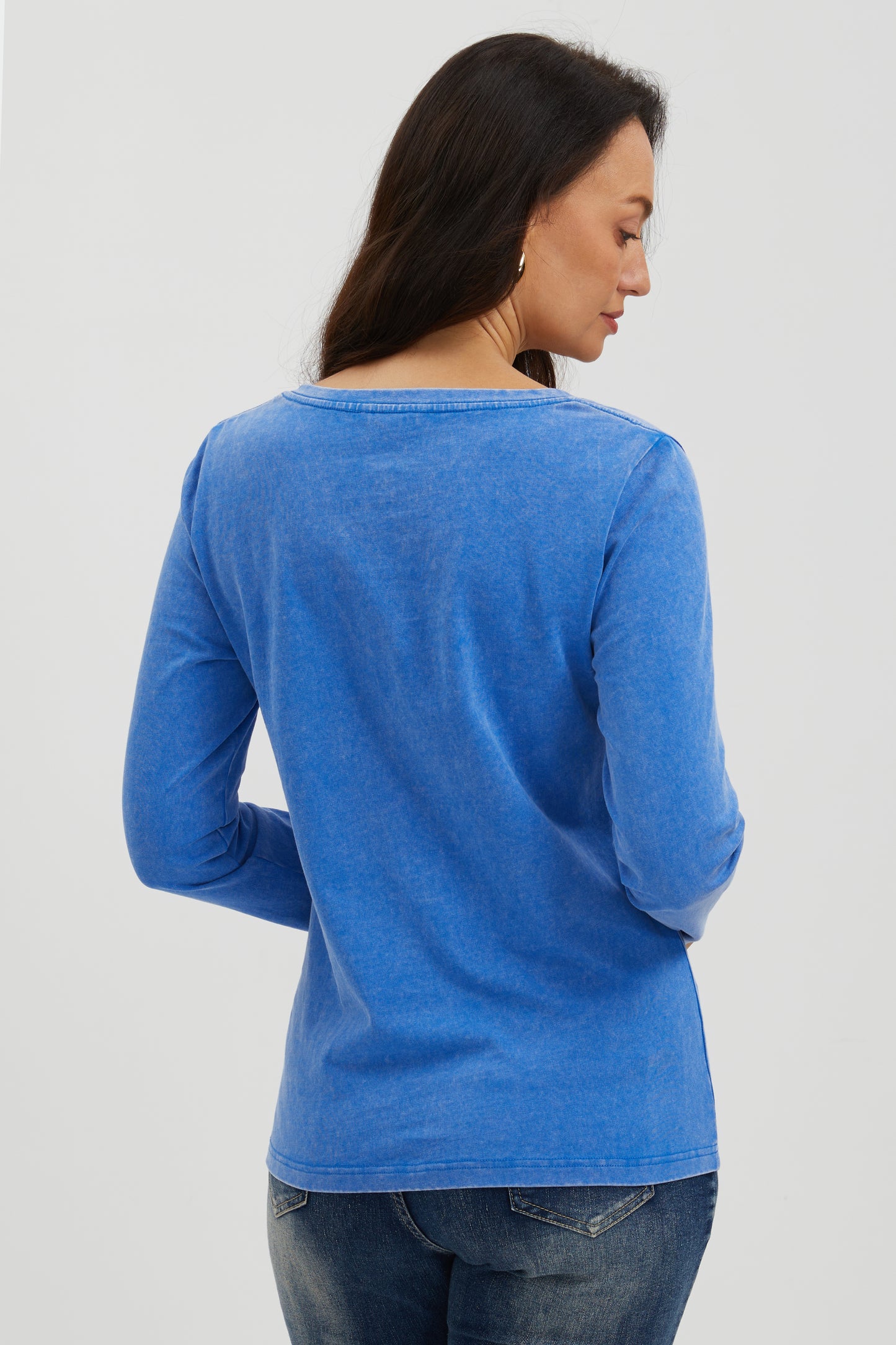 COASTAL SKY WASHED COTTON TEE