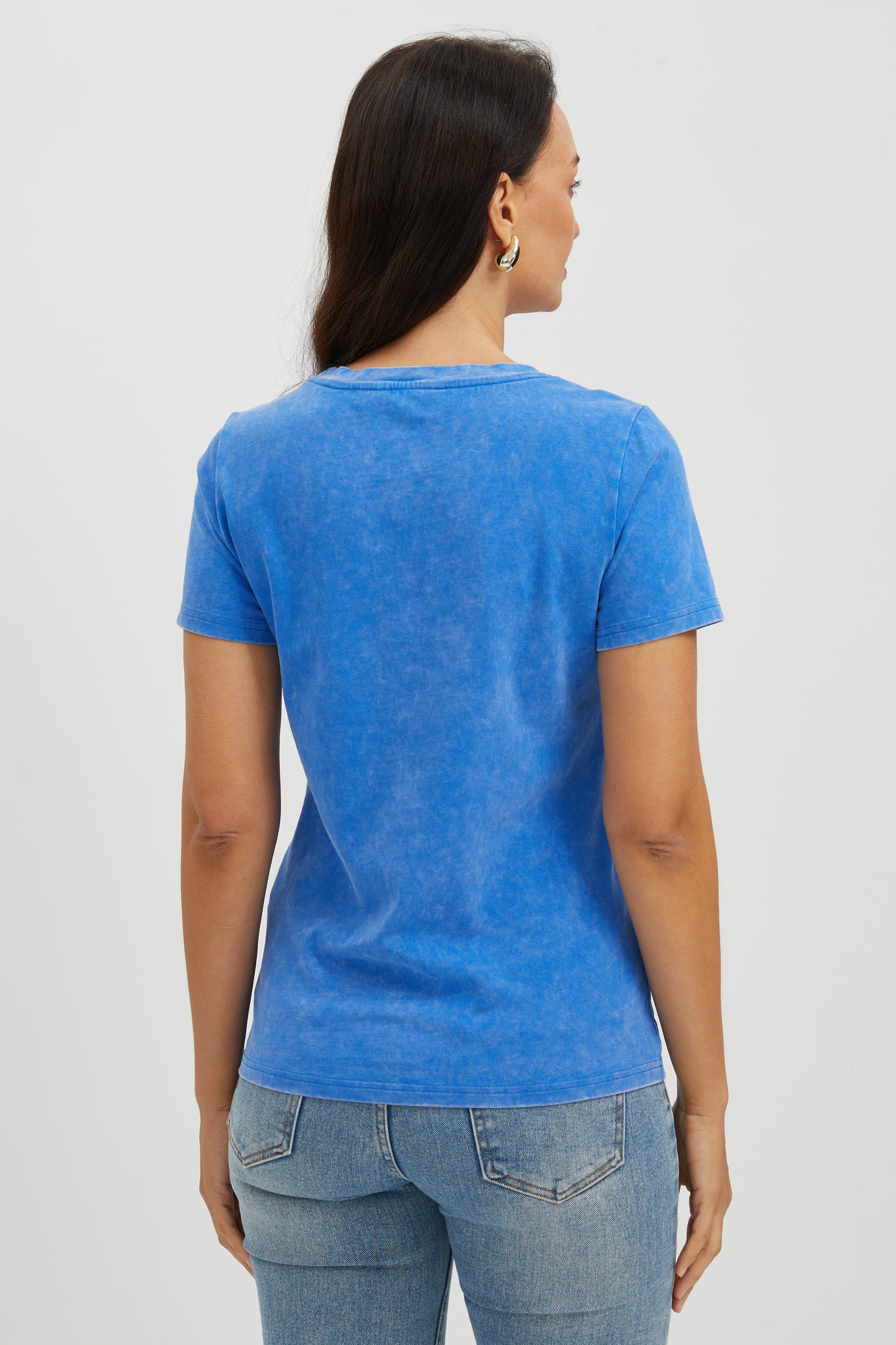 COASTAL SKY WASHED COTTON TEE