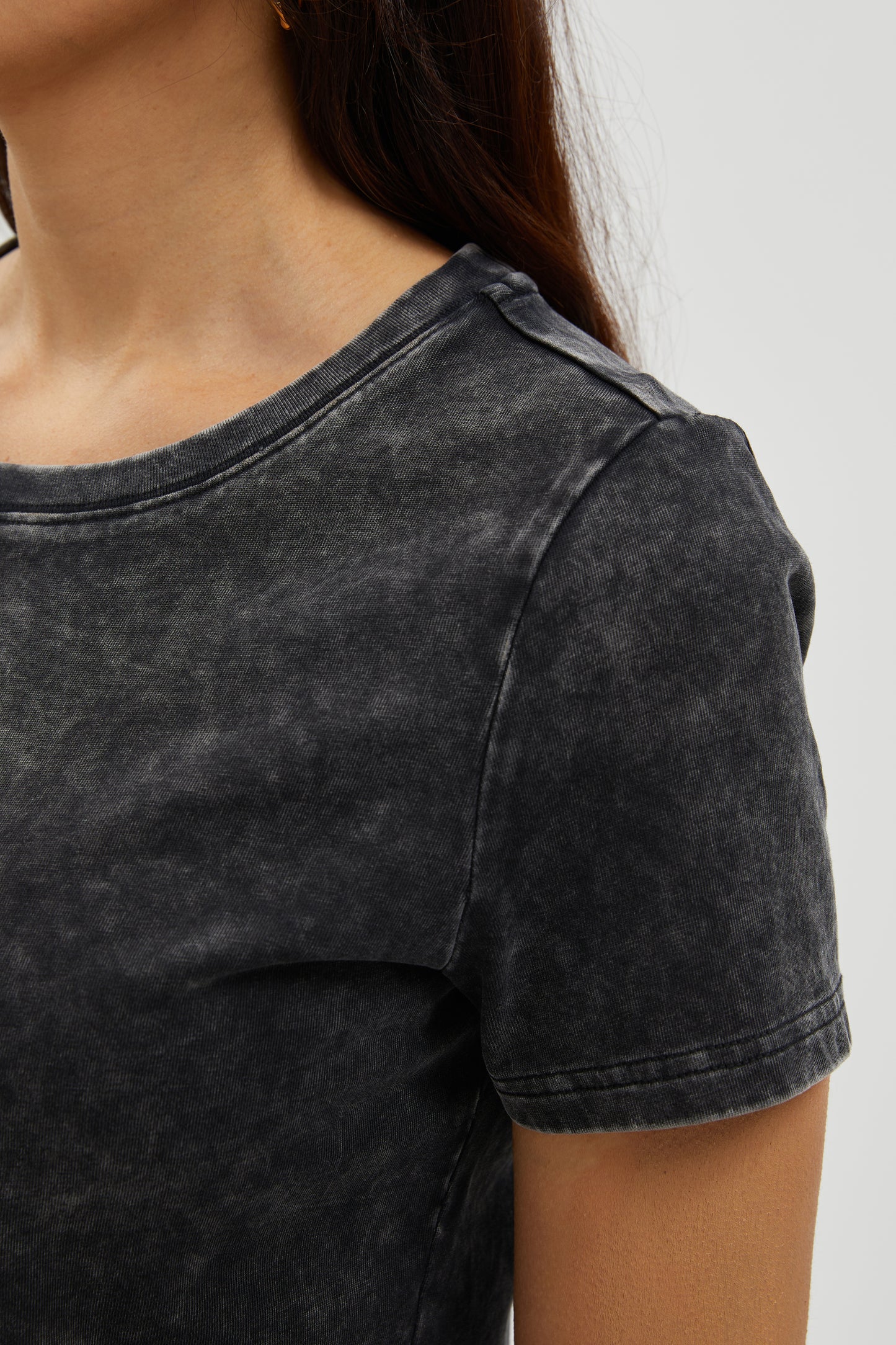 MIDNIGHT FADE WASHED COTTON  TEE