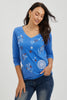 LOVE & STARS EMBROIDERED TEE
