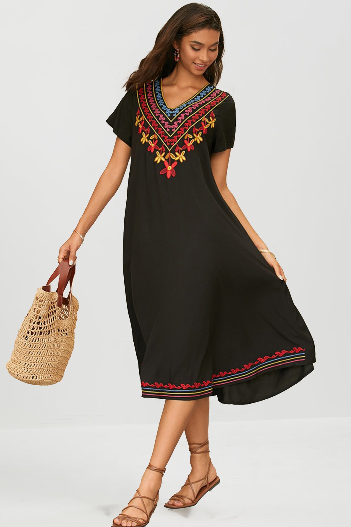 Desert Fiesta Embroidered Dress