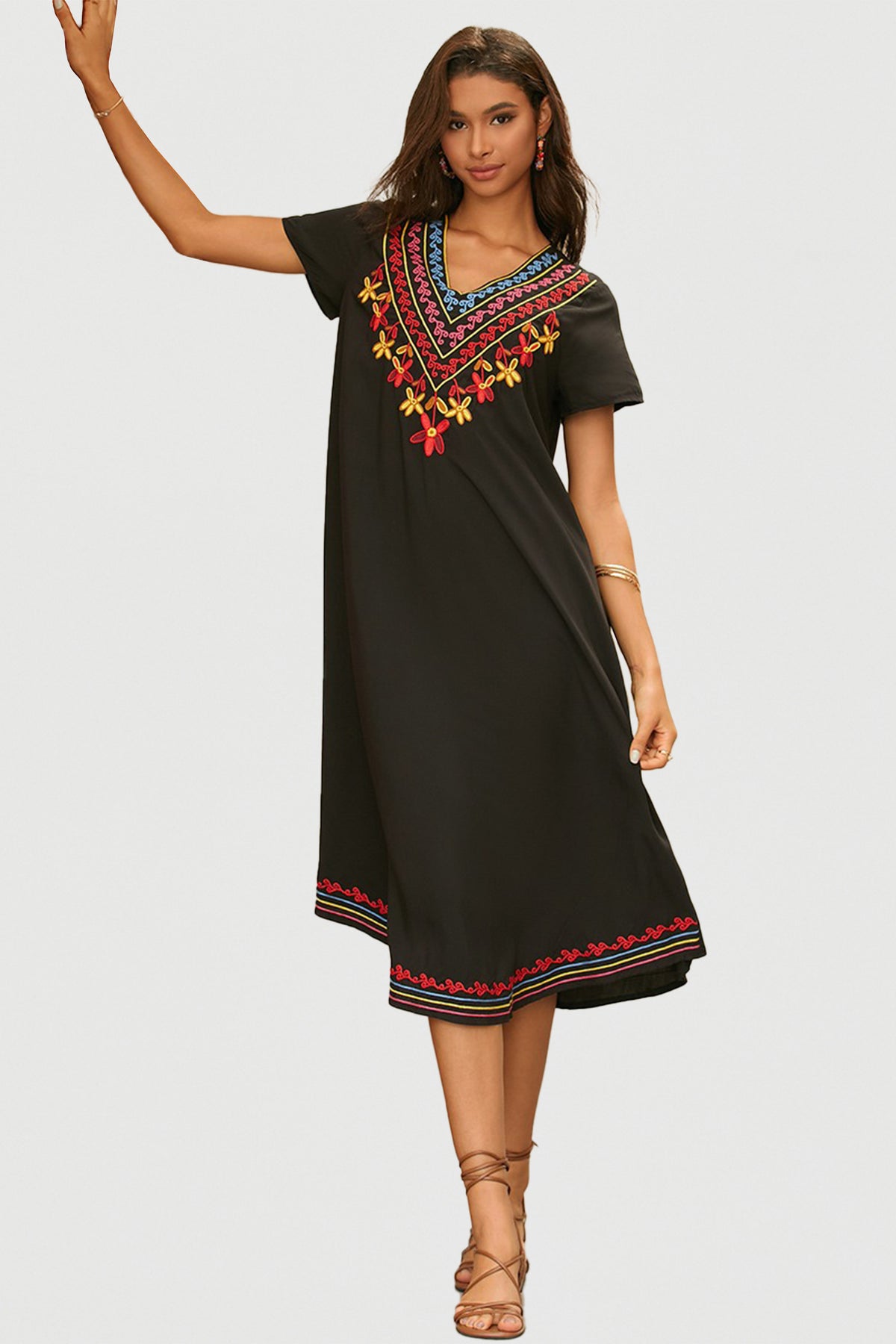 Desert Fiesta Embroidered Dress