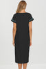Luna Noir Embroidered Maxi Dress