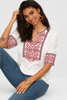 ALPINE RUBY EMBROIDERED BLOUSE