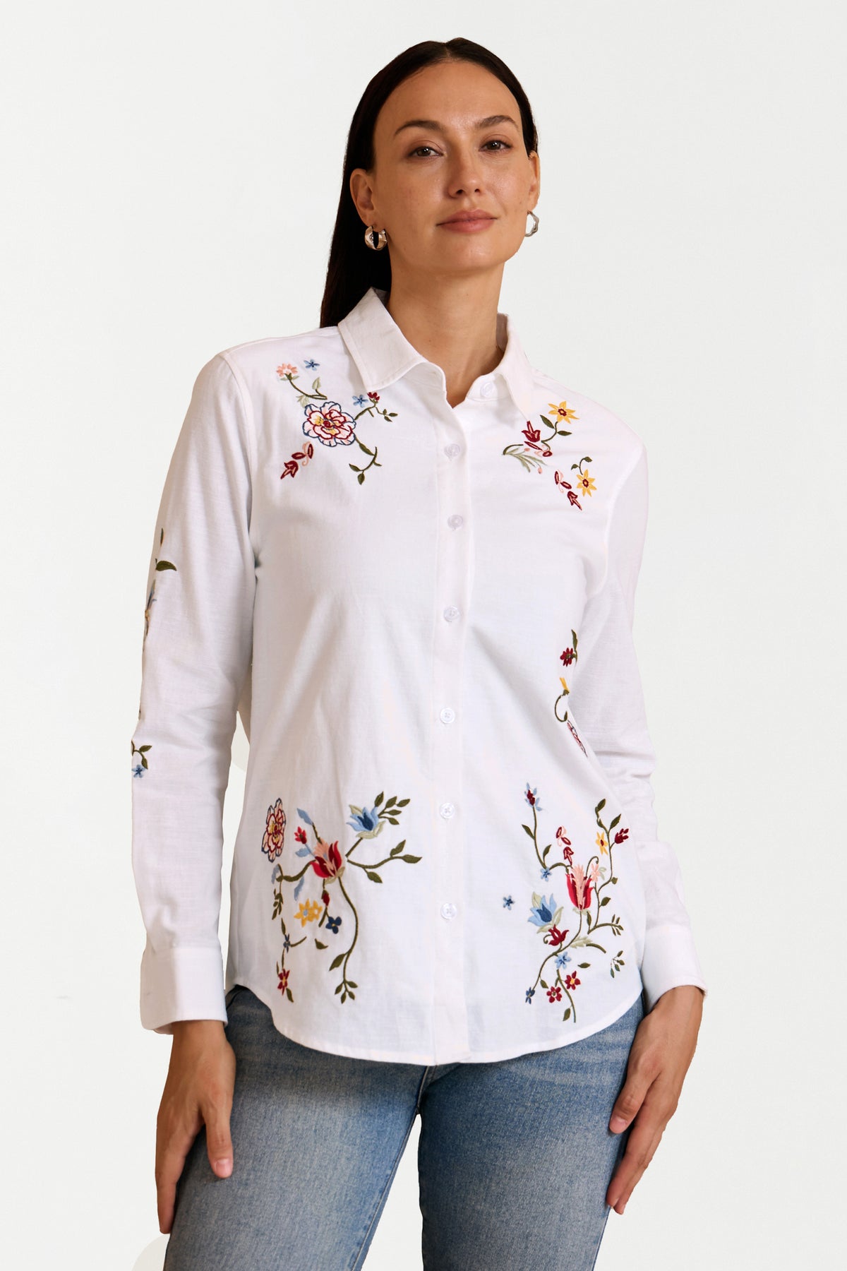 WILDFLOWER TRAIL EMBROIDERED SHIRT