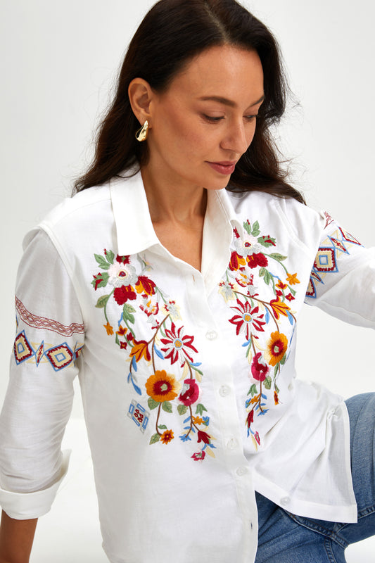 WILDFLOWER EMBROIDERED SHIRT