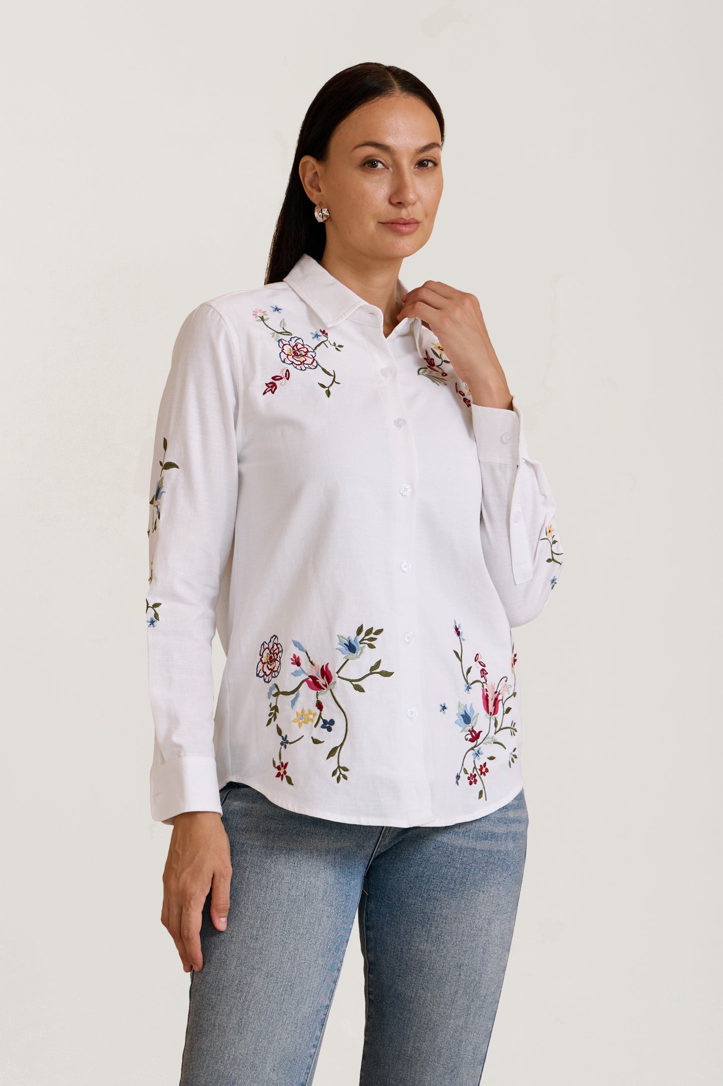 WILDFLOWER TRAIL EMBROIDERED SHIRT