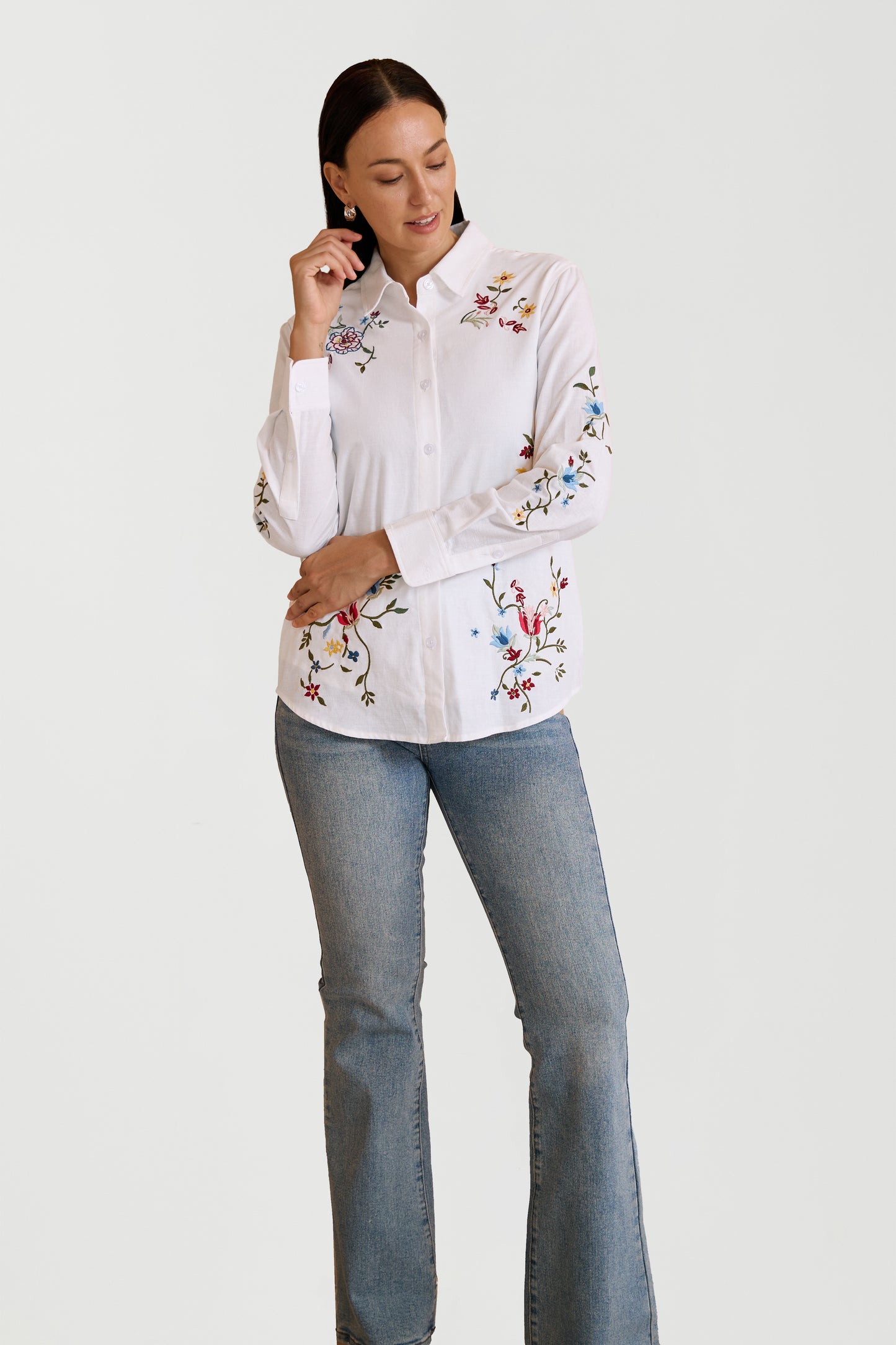 WILDFLOWER TRAIL EMBROIDERED SHIRT