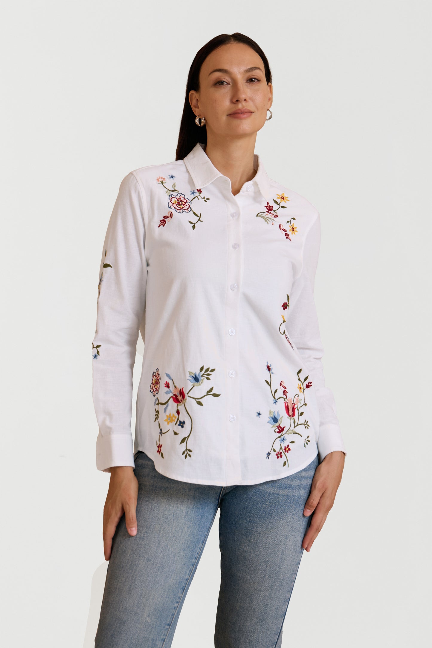 WILDFLOWER TRAIL EMBROIDERED SHIRT