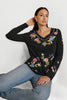 STARLIT BLOOM EMBROIDERED TEE