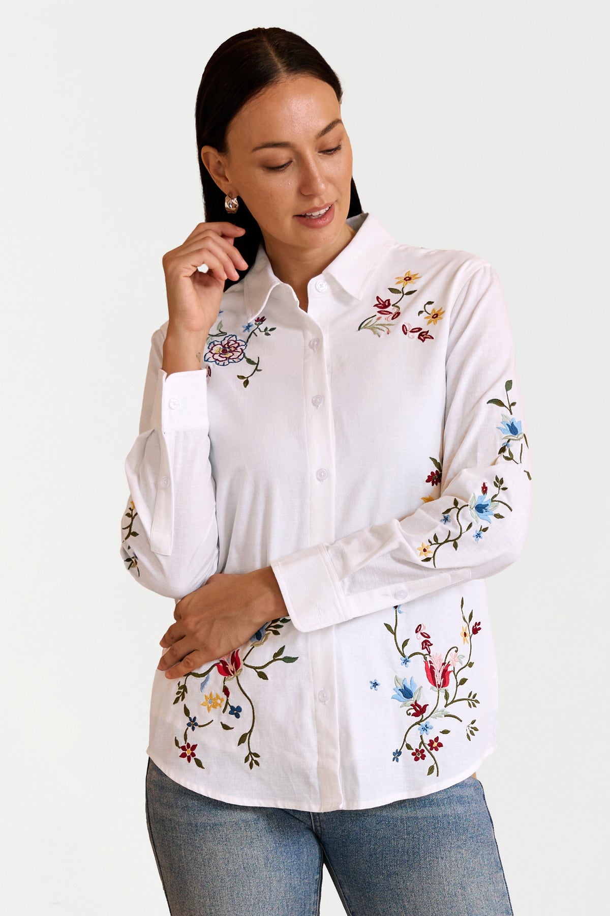 WILDFLOWER TRAIL EMBROIDERED SHIRT